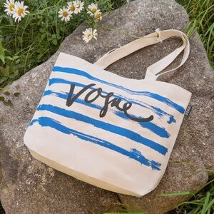 Vogue Blue and White Tote Bag NEW!
